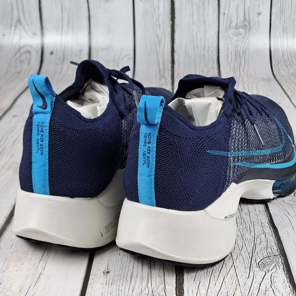 Nike Air Zoom Tempo Next% Flyknit Shoes Mens 13 Blue CI9923-401